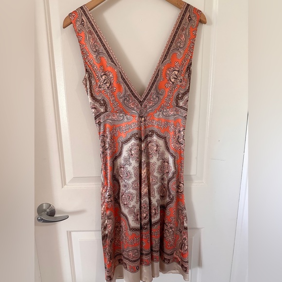 Blumarine Deep V-Neck Silk Dress - Picture 2 of 16